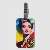 Pop Art Bagagelabel (Voorkant (verticaal))