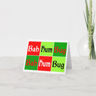 Pop Art BAH HUMBUG! Feestdagen Kaart