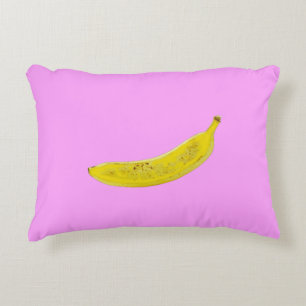 Pop Art Banana in geel Accent Kussen