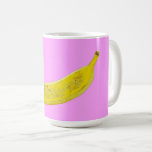 Pop Art Banana in geel Koffiemok
