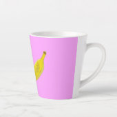 Pop Art Banana in geel Latte Mok (Rechts)