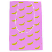 Pop Art Banana in geel Medium Cadeauzakje (Voorkant)