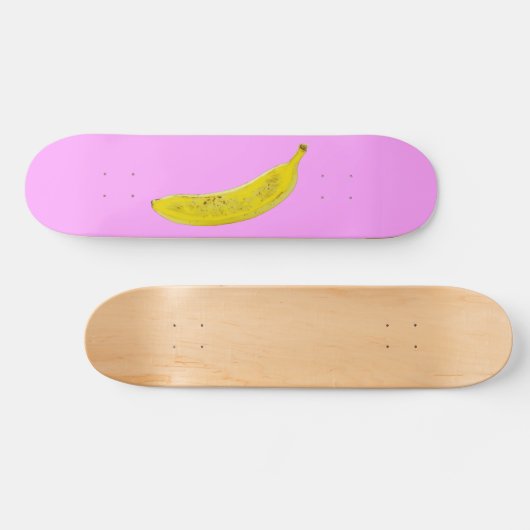 Pop Art Banana in geel Persoonlijk Skateboard (Horizontaal)