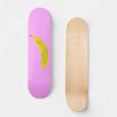 Pop Art Banana in geel Persoonlijk Skateboard (Voorkant)