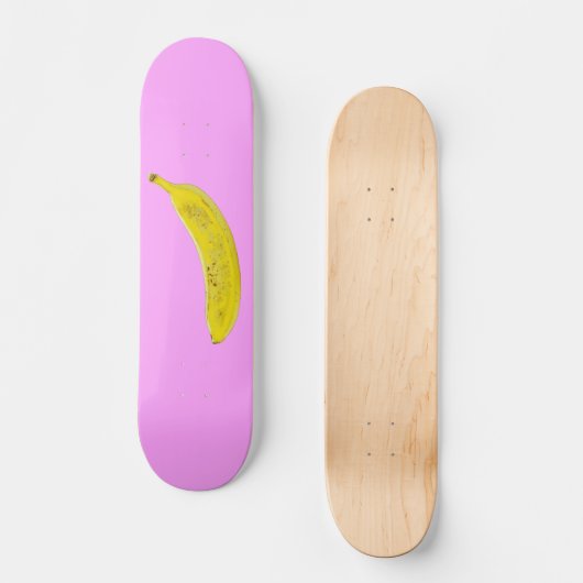 Pop Art Banana in geel Persoonlijk Skateboard (Voorkant)