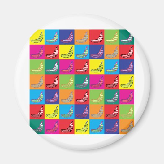 Pop Art Banana Magneet (Voorkant)