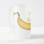 Pop Art Banana Milkshake Glass Mok (Voorkant links)