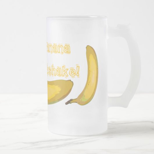 Pop Art Banana Milkshake Glass Mok (Rechts)