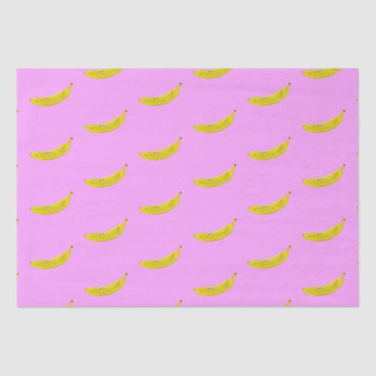 Pop Art Banana Pattern Tissuepapier (Voorkant)