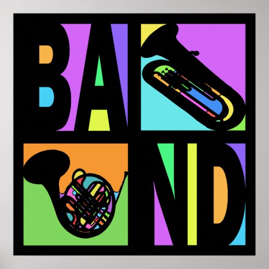 POP ART BAND POSTER (Voorkant)