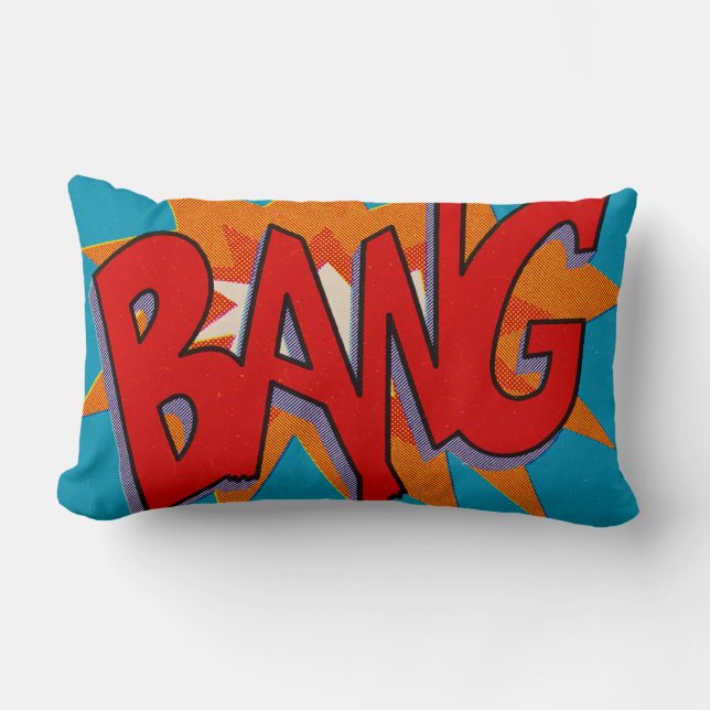 Pop Art | BANG | Lumbar Sierkussen Kussen (Voorkant)