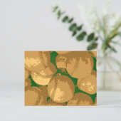 Pop Art Baseball Briefkaart (Staand voorkant)