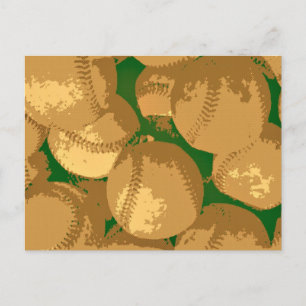 Pop Art Baseball Briefkaart