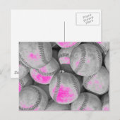 Pop Art Baseball Briefkaart (Voorkant / Achterkant)