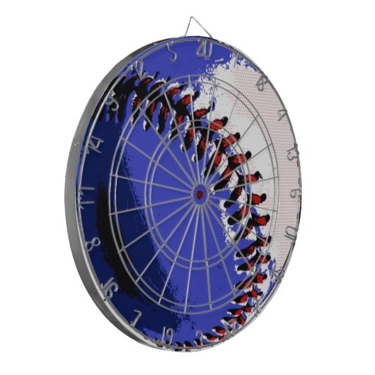 Pop Art Baseball Dartbord (Voorkant Links)