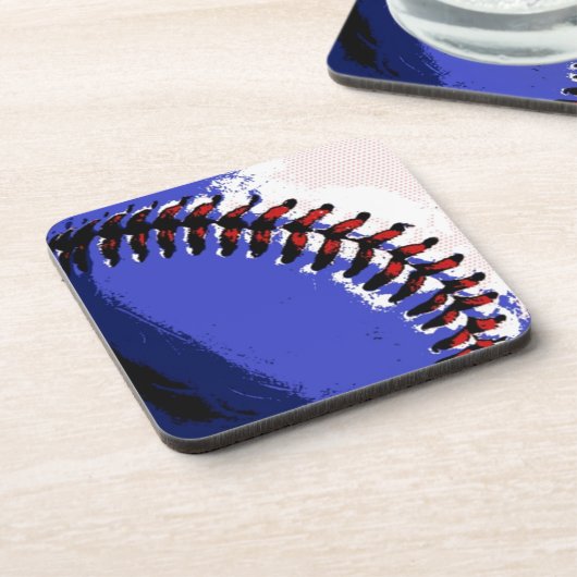 Pop Art Baseball Drankjes Onderzetter (Linkerzijde)