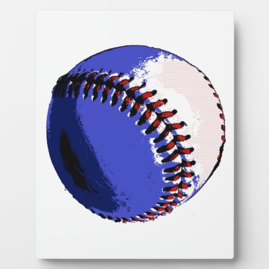 Pop Art Baseball Fotoplaat (Voorkant)