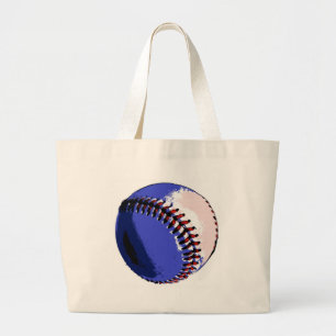 Pop Art Baseball Grote Tote Bag