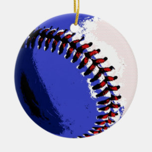 Pop Art Baseball Keramisch Ornament