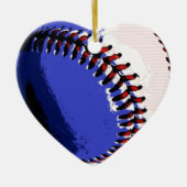 Pop Art Baseball Keramisch Ornament (Voorkant)