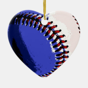 Pop Art Baseball Keramisch Ornament