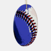 Pop Art Baseball Keramisch Ornament (Rechts)