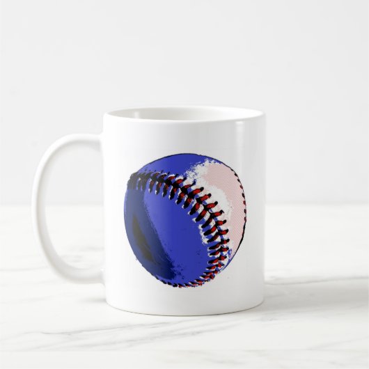 Pop Art Baseball Koffiemok (Links)