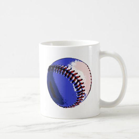Pop Art Baseball Koffiemok (Rechts)