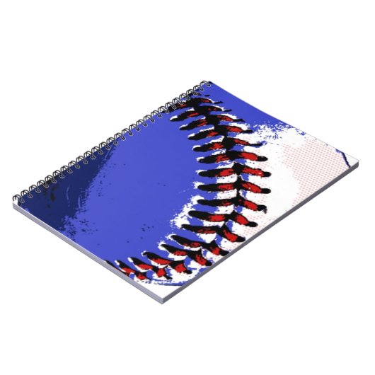 Pop Art Baseball Notitieboek (Linkerzijde)