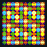 Pop Art Baseball Patroon Poster<br><div class="desc">Het patroon van de kunsthonkballen van de pop.</div>