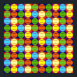 Pop Art Baseball Patroon Poster<br><div class="desc">Het patroon van de kunsthonkballen van de pop.</div>