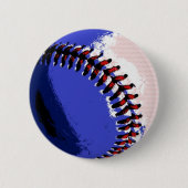 Pop Art Baseball Ronde Button 5,7 Cm (Voorkant)