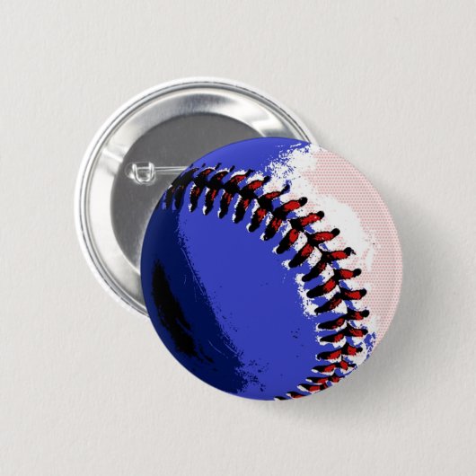 Pop Art Baseball Ronde Button 5,7 Cm (Voorkant /achterkant)