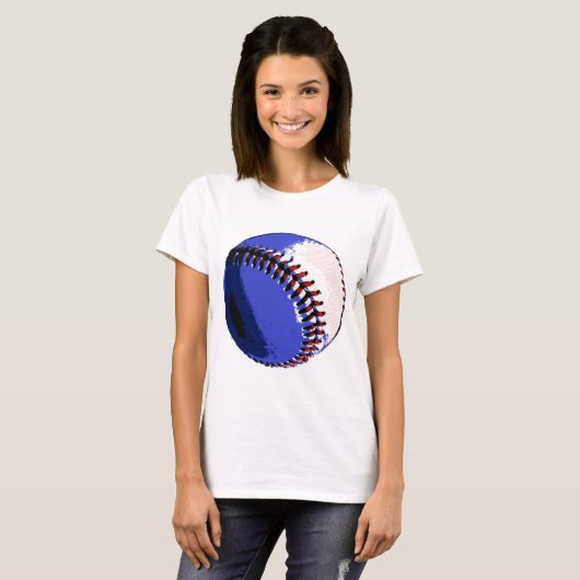 Pop Art Baseball T-shirt (Voorkant volledig)