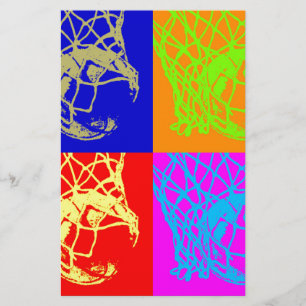 Pop Art Basketbal Briefpapier