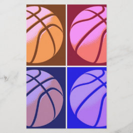 Pop Art Basketbal Briefpapier
