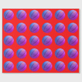 Pop Art Basketbal Cadeaupapier (Vlak)