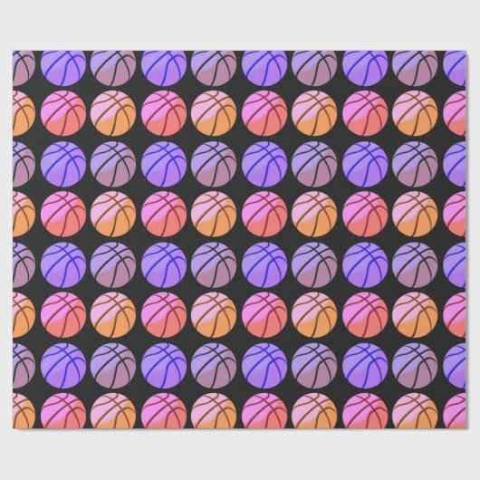 Pop Art Basketbal Cadeaupapier (Vlak)