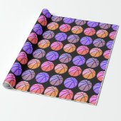 Pop Art Basketbal Cadeaupapier (Uitgerold)