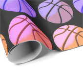 Pop Art Basketbal Cadeaupapier (Rol Hoek)