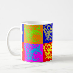 Pop Art Basketbal Classic White Coffee Mok