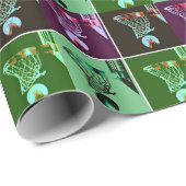 Pop Art Basketbal Gift Wrap Cadeaupapier (Rol Hoek)