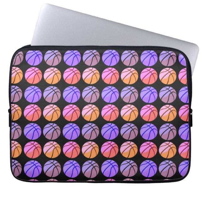 Pop Art Basketbal Laptop Sleeve (Voorkant)