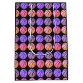 Pop Art Basketbal Medium Cadeauzakje (Achterkant)