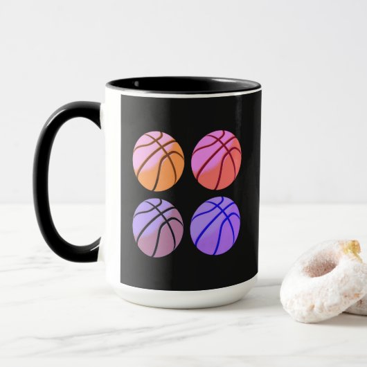 Pop Art Basketbal Mok (Met donut)