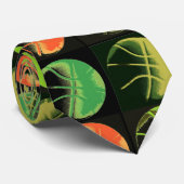 Pop Art Basketbal Neckwear Stropdas (Opgerold)