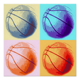Pop Art Basketbal Perfect Poster