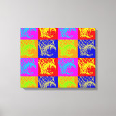 Pop Art Basketbal Uniek Trendy Ingewikkeld Canvas Afdruk (Voorkant)