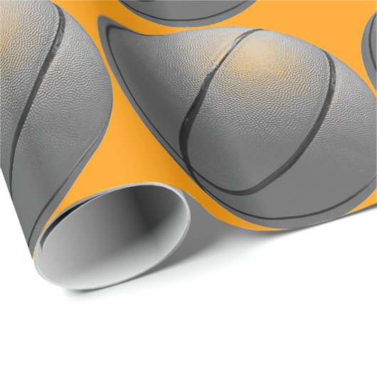 Pop Art Basketbal Wrapping Papier (Rol Hoek)