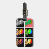 Pop Art Basketball Bagagelabel (Voorkant verticaal)